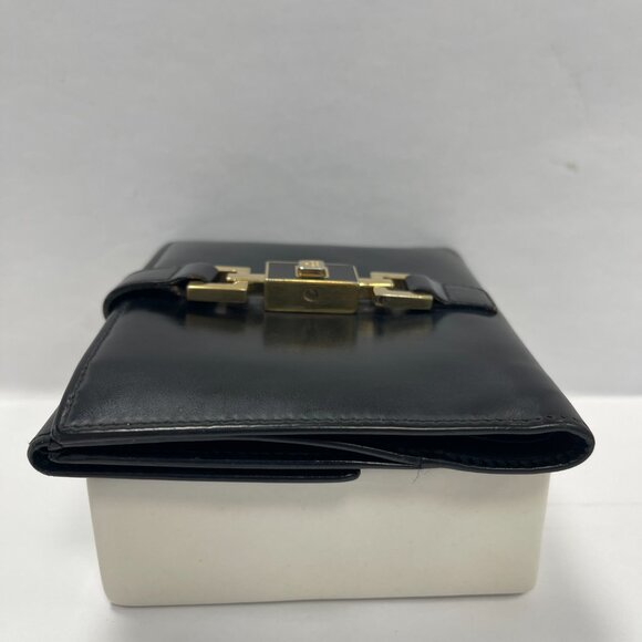 Gucci Vintage Jackie Piston Lock Compact Patent Leather Wallet-Black - Preowned - Picture 5 of 15